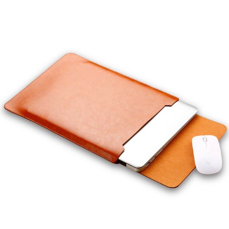 Housse en cuir Apple (pour MacBook 12 pouces) - Marron selle