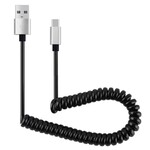 Cable de recharge à ressort USB vers USBC Cable de recharge à ressort USB vers USBC