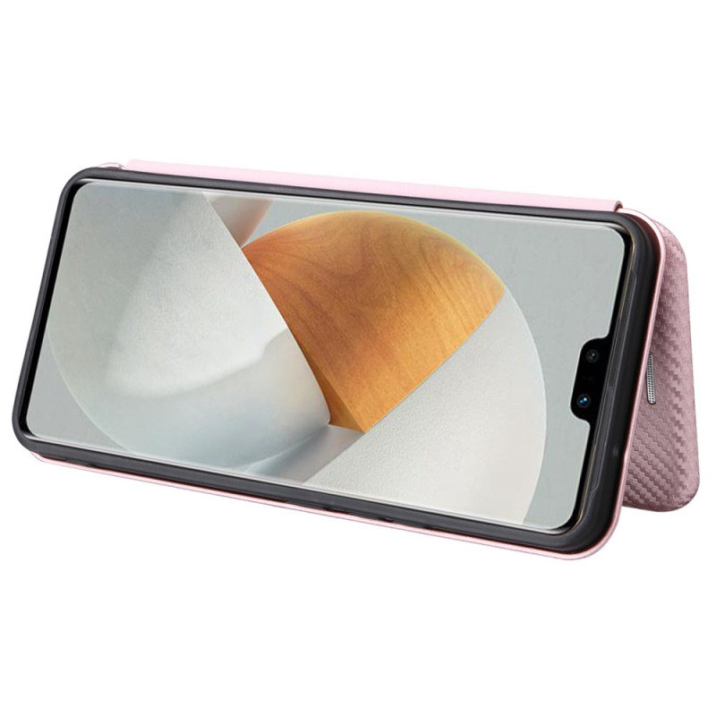 Flip Cover Vivo V23 5G Fibre Carbone Colorée Ma Coque