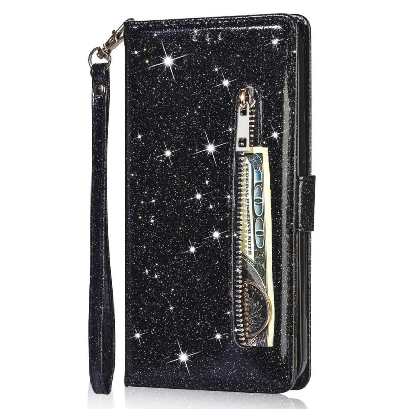 Housse Samsung Galaxy S23 5G Porte-Monnaie Paillettes