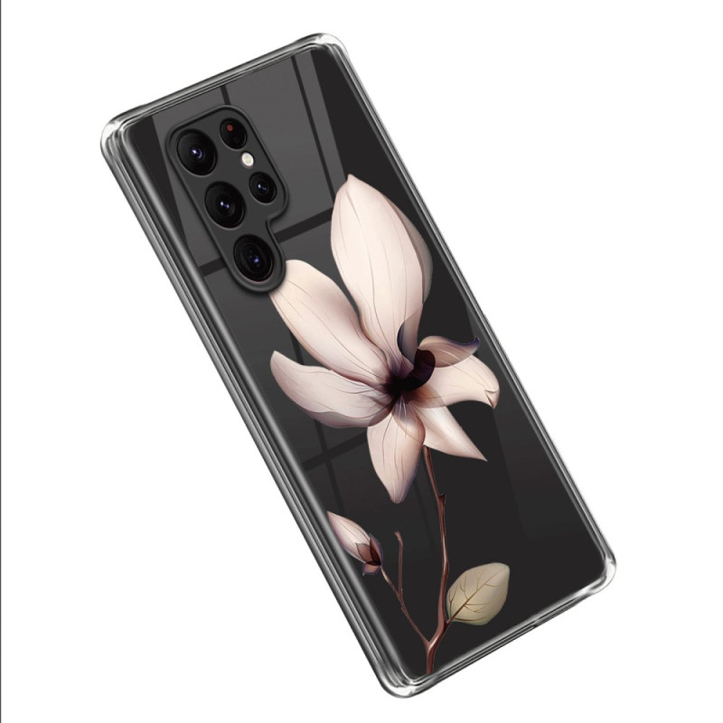 Coque Samsung Galaxy S23 Ultra Fleur Rose