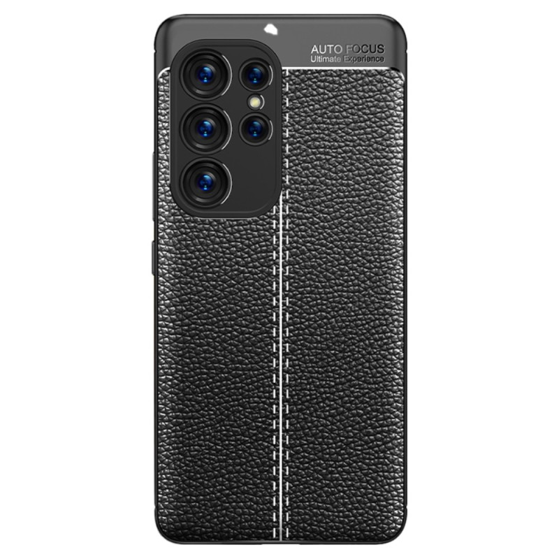 Coque Samsung Galaxy S23 Ultra 5G Effet Cuir Litchi Double Line