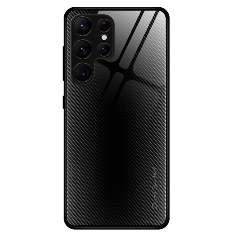 SDTEK Carbon Coque pour Samsung Galaxy S23 FE 360 Cover écran Verre Trempé