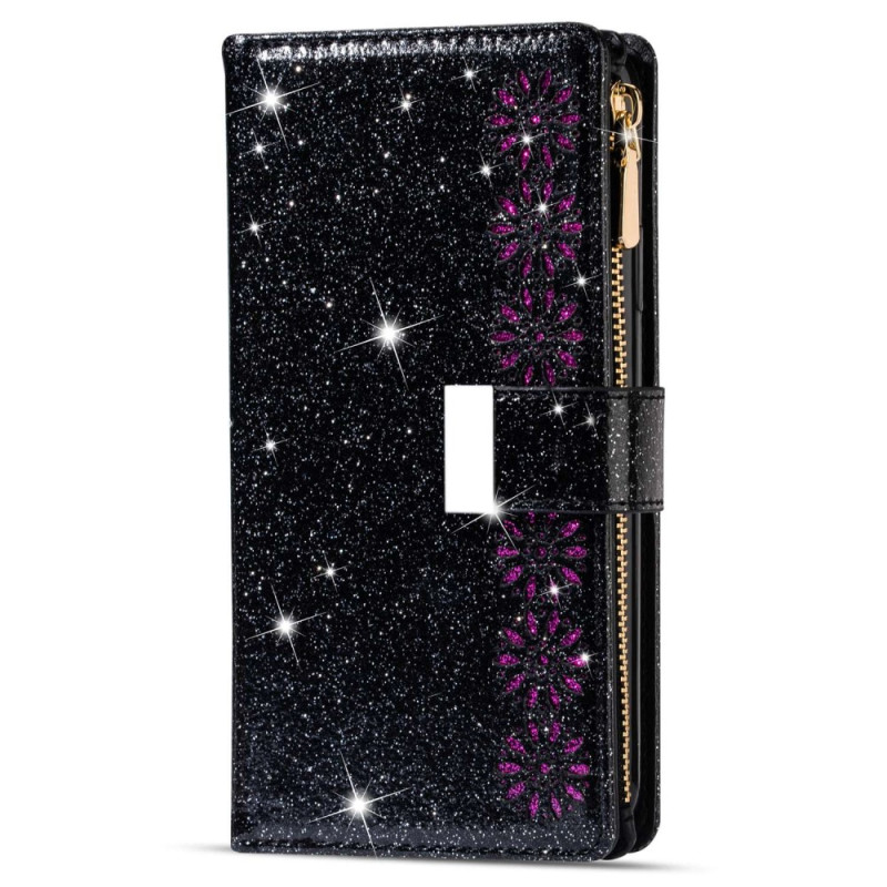 Housse Samsung Galaxy S23 Ultra 5G Paillettes Portefeuille