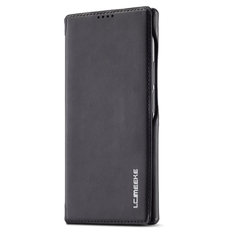 Flip Cover Samsung Galaxy S23 Ultra 5G Effet Cuir LC.IMEEKE Effet Cuir