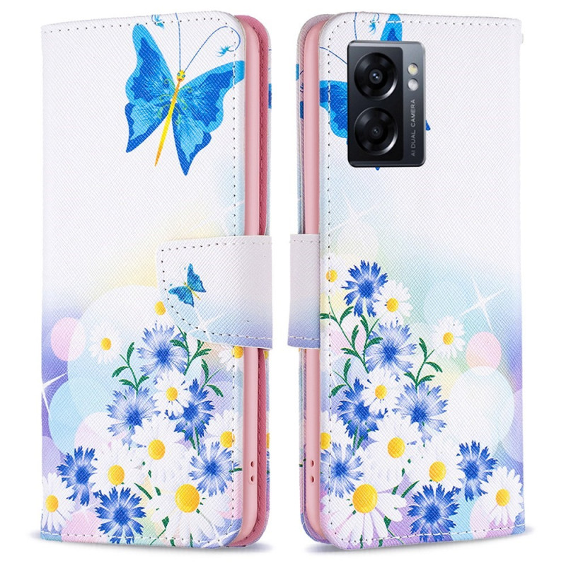 Housse Oppo A57 5G Papillons