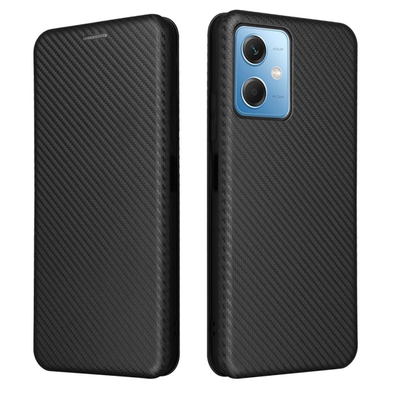 Flip Cover Xiaomi Redmi Note 12/Poco X5 5G Fibre Carbone