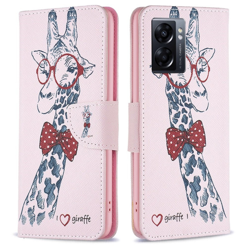 Housse Oppo A57 5G Girafe Intello