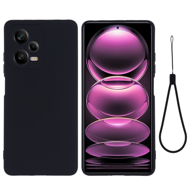 Coque de téléphone en silicone pour Xiaomi, rose, noir, lettres,  couverture, Redmi Note 12 Pro Plus 5G, mode