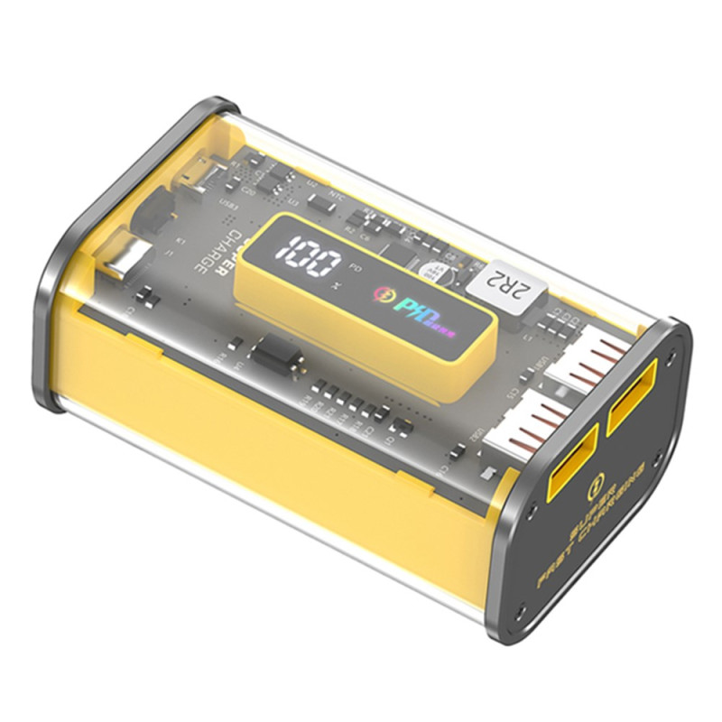 Batterie Externe Transparente 10000mAh Charge Rapide