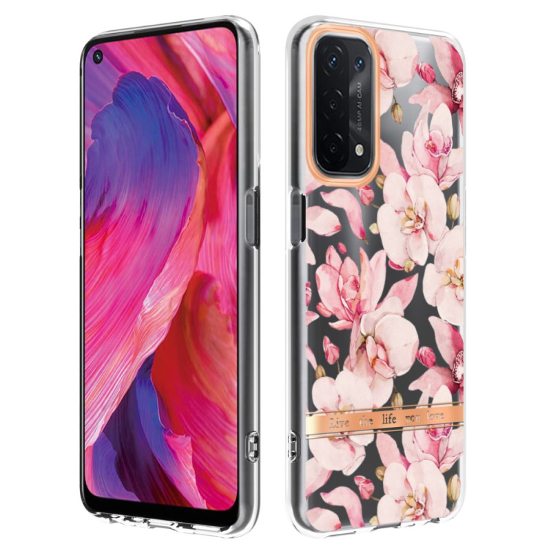 Coque Oppo A54 5G / A74 5G Transparente Florale