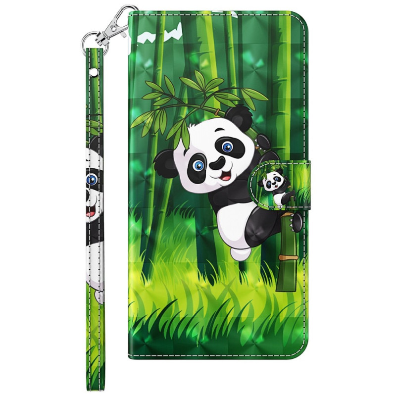 Housse Samsung Galaxy A23 5G Panda Bambou à Lanière