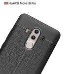 Coque Huawei Mate 10 Pro Effet Cuir Litchi Double line