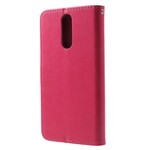 Housse Huawei Mate 10 Lite Papillons et Fleurs à Lanière