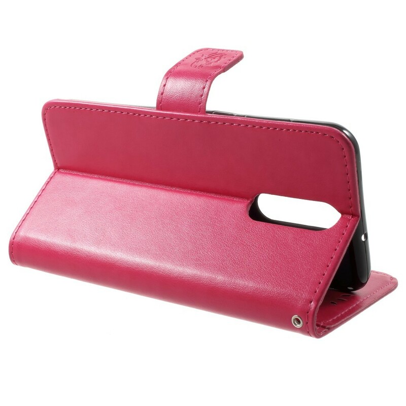 Housse Huawei Mate 10 Lite Papillons et Fleurs à Lanière