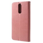 Housse Huawei Mate 10 Lite Papillons et Fleurs à Lanière