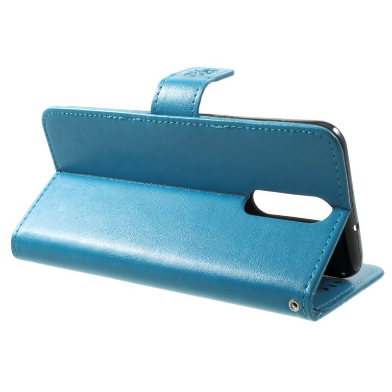 Housse Huawei Mate 10 Lite Papillons et Fleurs à Lanière