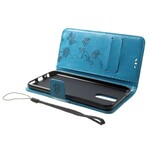 Housse Huawei Mate 10 Lite Papillons et Fleurs à Lanière