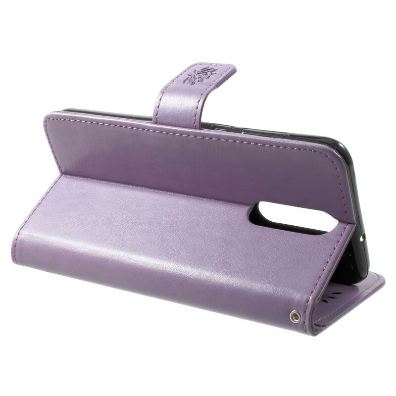 Housse Huawei Mate 10 Lite Papillons et Fleurs à Lanière