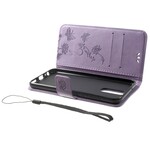 Housse Huawei Mate 10 Lite Papillons et Fleurs à Lanière