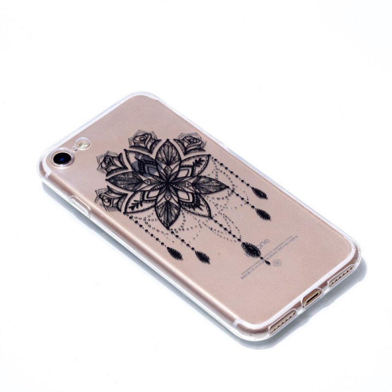 coque iphone 7 fleur coque iphone 7 8 transparente fleur grise coque iphone 7 fleur coque iphone 7 8 transparente fleur grise