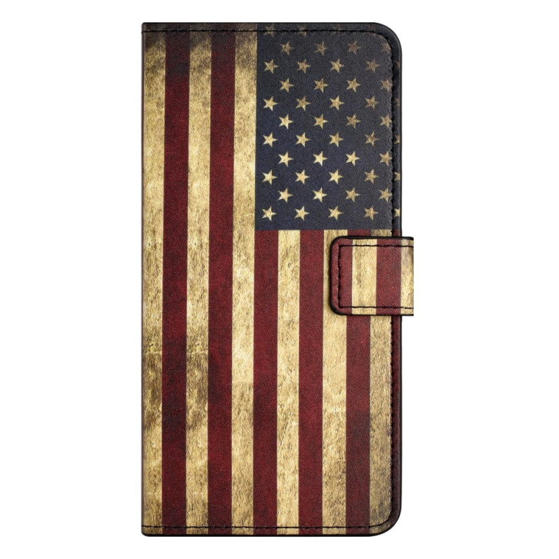 Housse Samsung Galaxy A14 5G / A14 Drapeau Américain Vintage