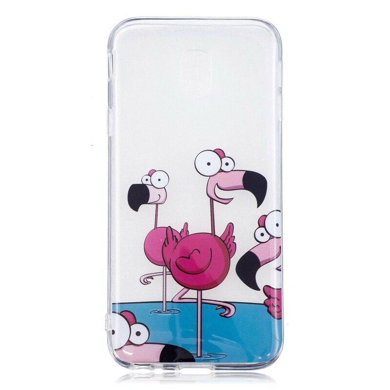Coque Samsung Galaxy J3 17 Droles De Flamants Roses Ma Coque