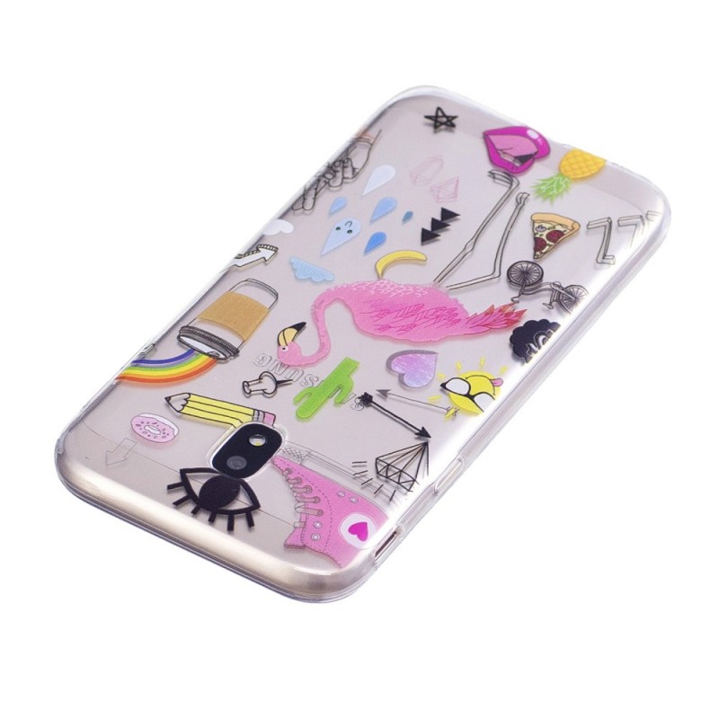 coque samsung j3 2017 flamant rose coque samsung j3 2017 flamant rose