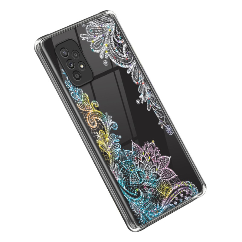 Coque Samsung Galaxy A53 5G Transparente Dentelle Mandala