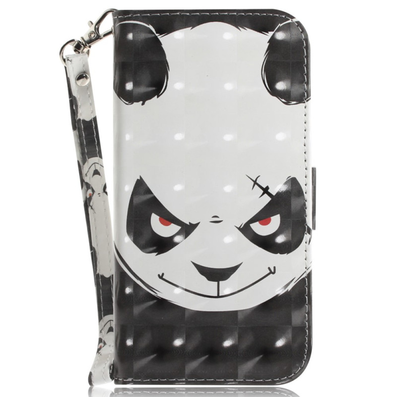 Housse Samsung Galaxy A54 5G Angry Panda à Lanière