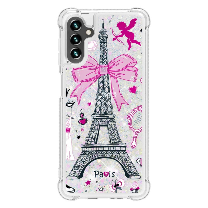 Coque Samsung Galaxy A54 5G Paillettes Tour Eiffel