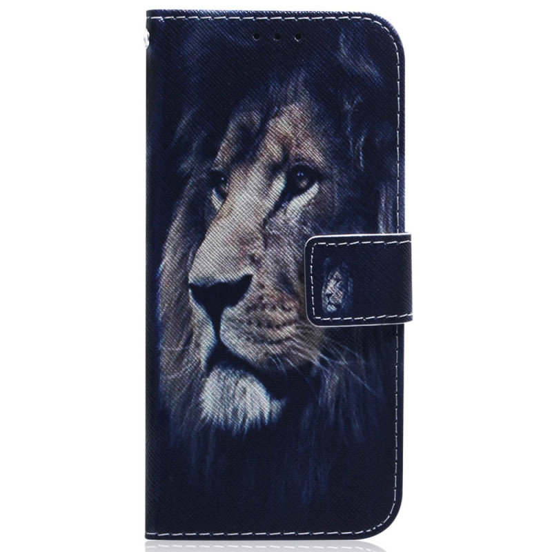 Housse Samsung Galaxy A34 5G Lion à Lanière