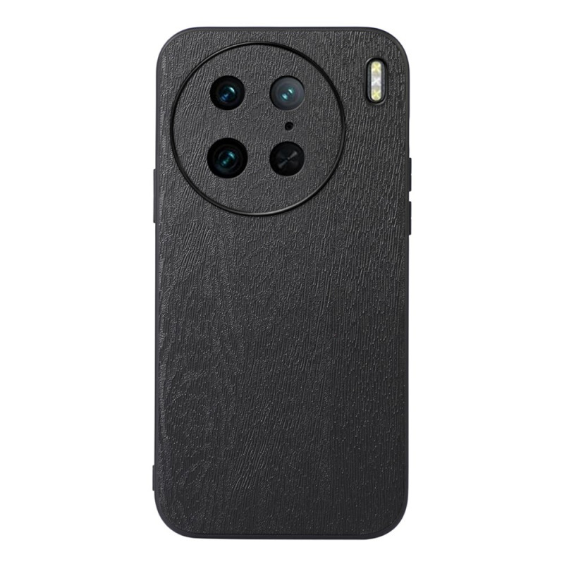 Coque Vivo X90 Pro Simili Cuir Effet Bois