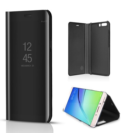 Flip Cover Huawei P10 Miroir Et Effet Cuir