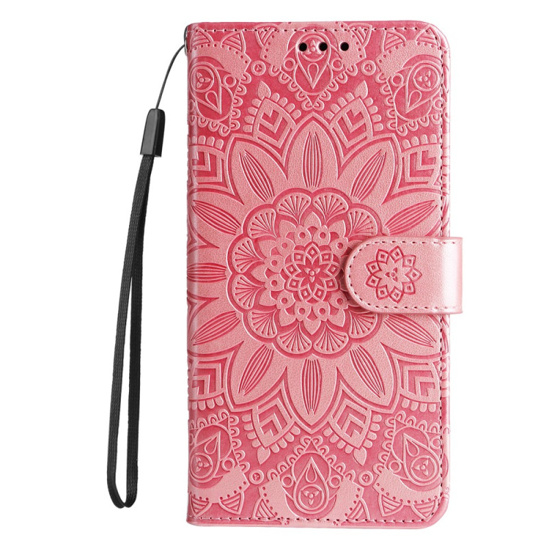 Housse Samsung Galaxy A34 5G Mandala Soleil avec Lanière