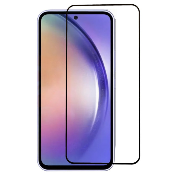 Verre Trempé Galaxy A53 5G Premium Adésion Totale, Blue Star - Contours  Noir - Français