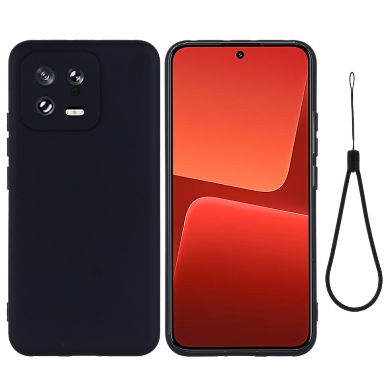 Coque Xiaomi 13 Silicone Liquide avec Lanière