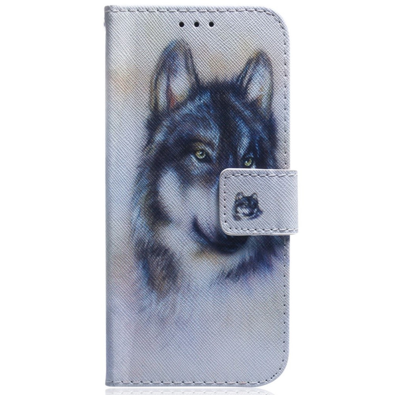 Housse Honor Magic 5 Lite Chien Aquarelle à Lanière