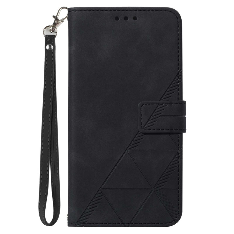 Housse Xiaomi Redmi Note 12/Poco X5 5G Triangles à Lanière