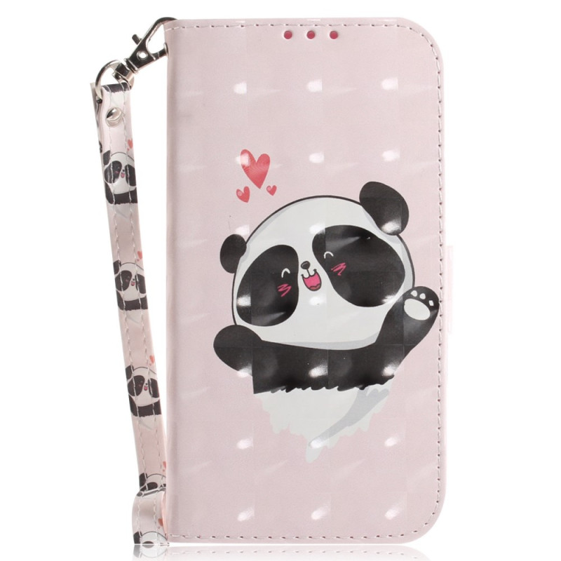 Housse Xiaomi 12 / 12X Panda Love à Lanière