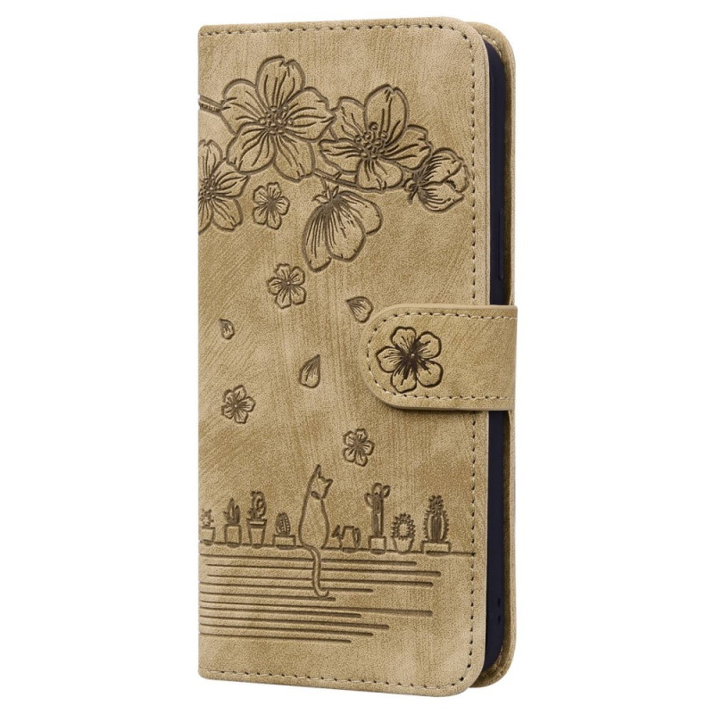 Housse Xiaomi 12 / 12X / 12S Chat Floral à Lanière