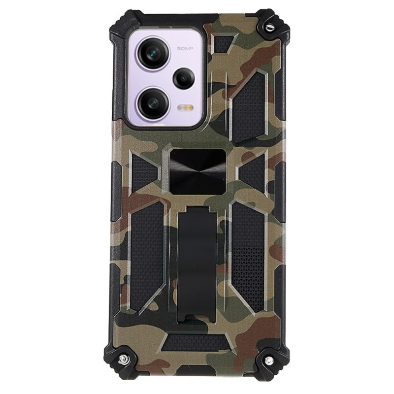 Coque Xiaomi Redmi Note 12/Poco X5 Pro 5G Camouflage Support Amovible