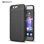 Coque Huawei Honor 9 Effet Cuir Litchi Double line