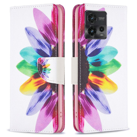 Housse Moto G72 Fleur...