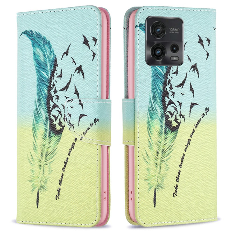 Housse Moto G72 Plume Learn To Fly