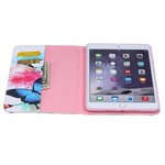 Housse iPad Mini 3 / 2 / 1 Papillons et Fleurs Peints