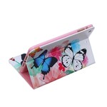 Housse iPad Mini 3 / 2 / 1 Papillons et Fleurs Peints