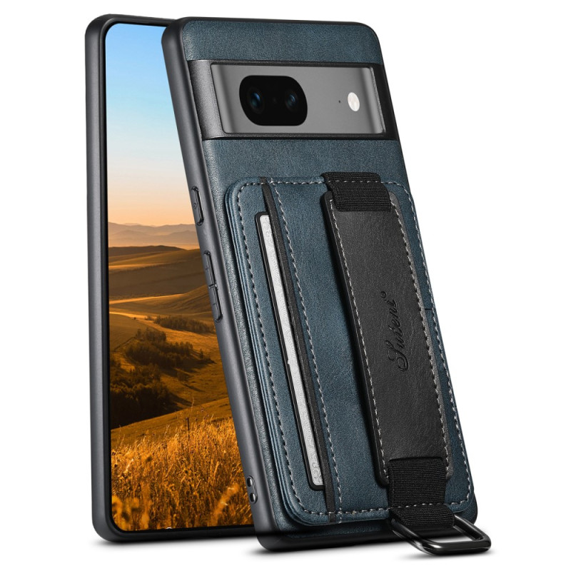 Coque Google Pixel 7A avec Sangle-Support, Anneau et Porte-Carte