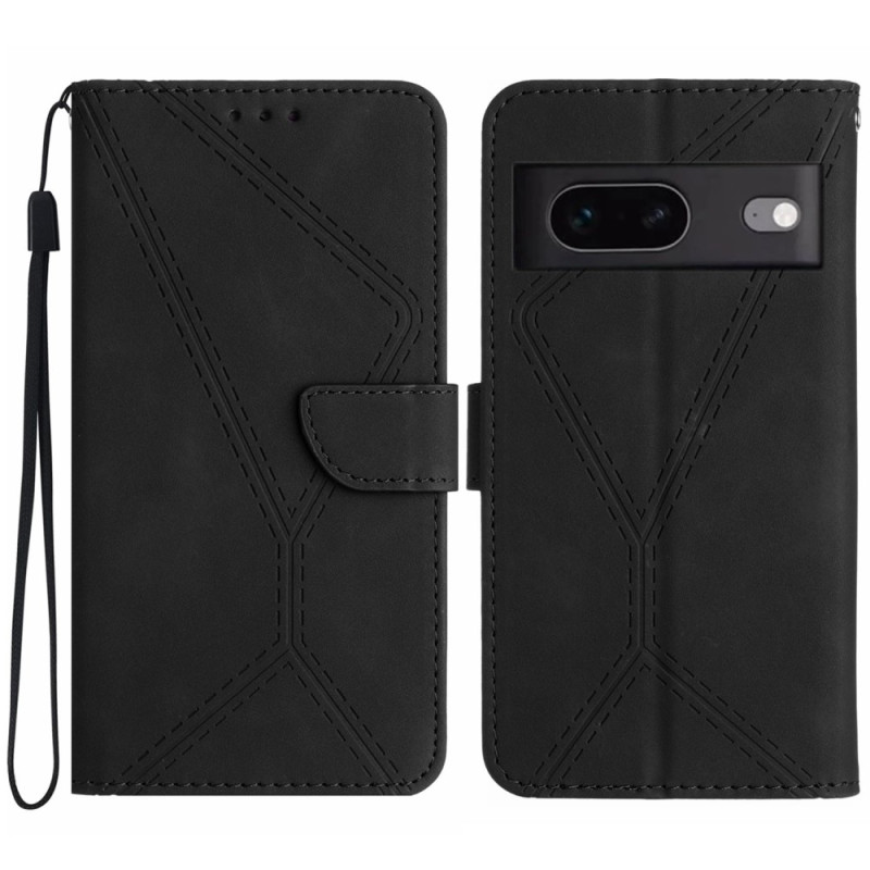 Housse Google Pixel 7A Effet Cuir Ligne - Ma Coque