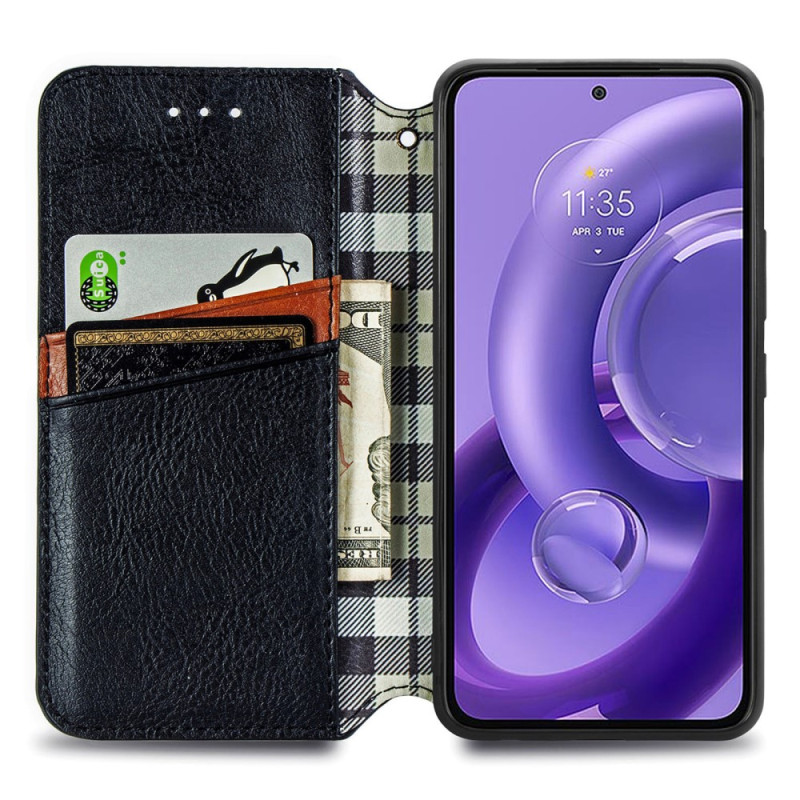 Flip Cover Motorola Edge 30 Neo Vintage Cubes 3D Ma Coque